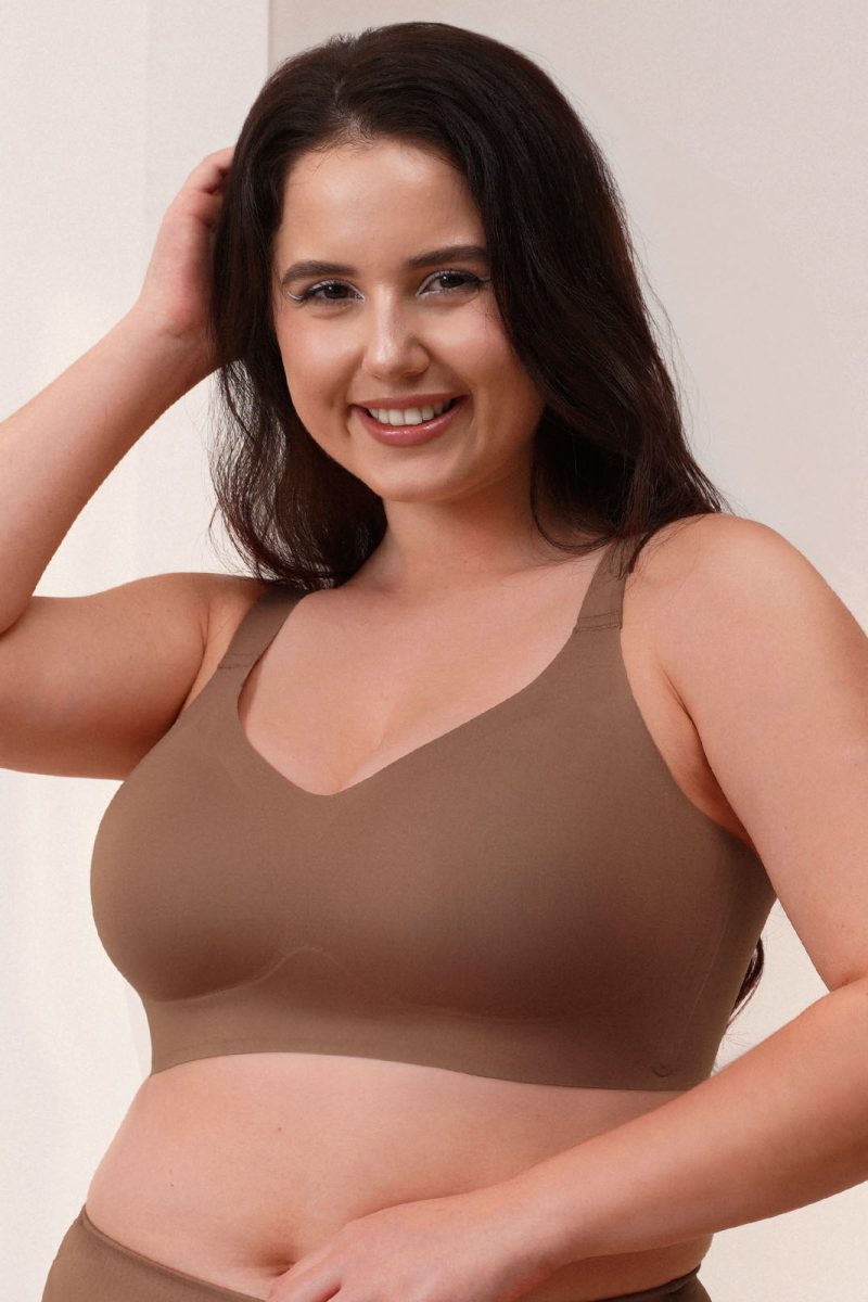 Everyday Wireless Seamless Bra Brown