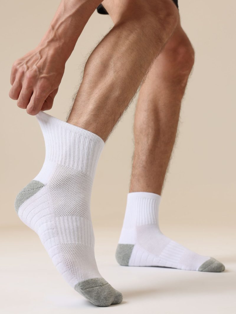 Men's Athletic Cushioned Cotton Crew Socks