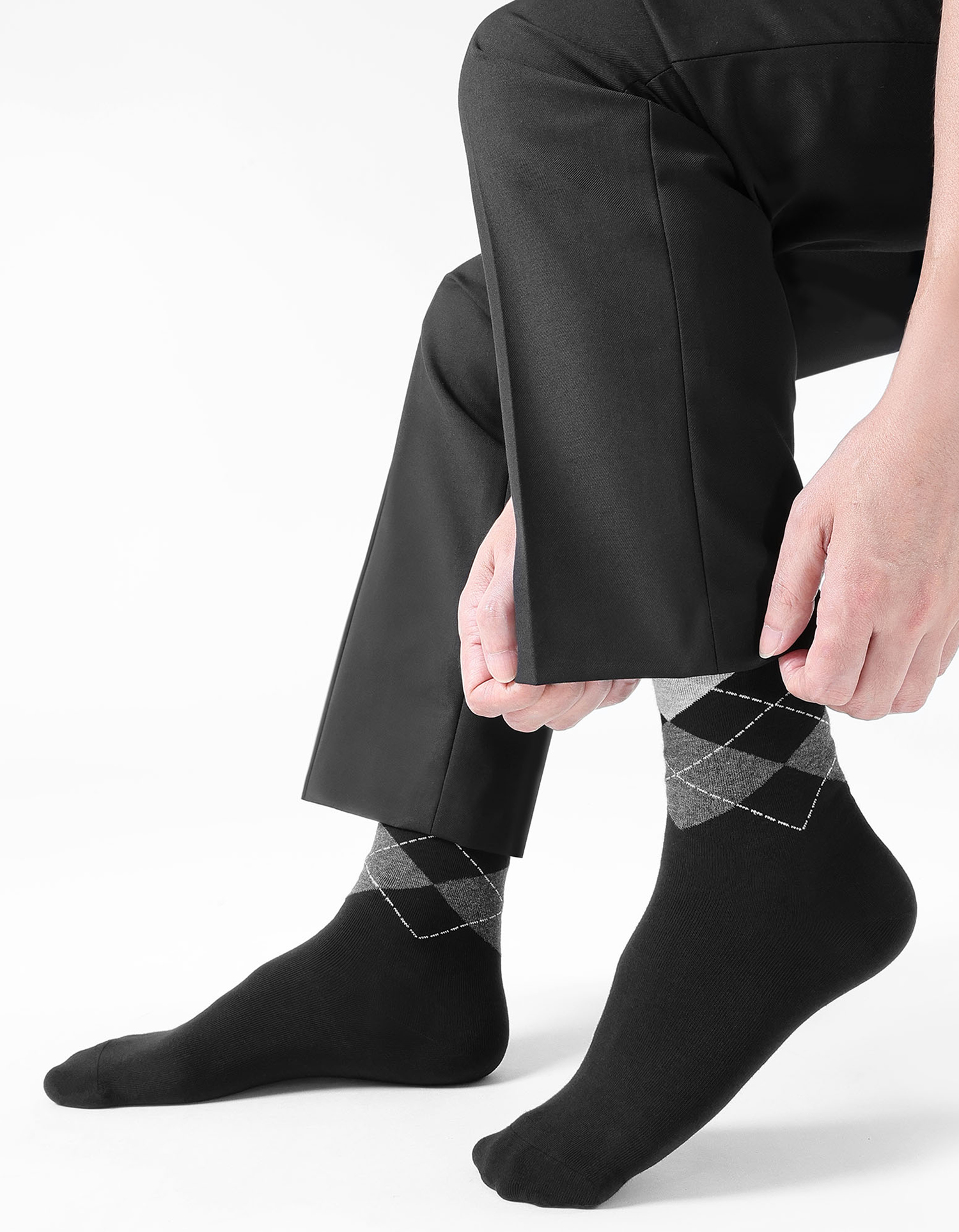 mens dress socks, business formal socks, mid calf cotton socks, suit socks for men, black office socks
