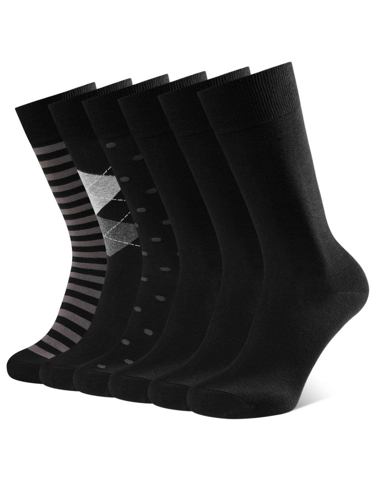 mens dress socks, business formal socks, mid calf cotton socks, suit socks for men, black office socks