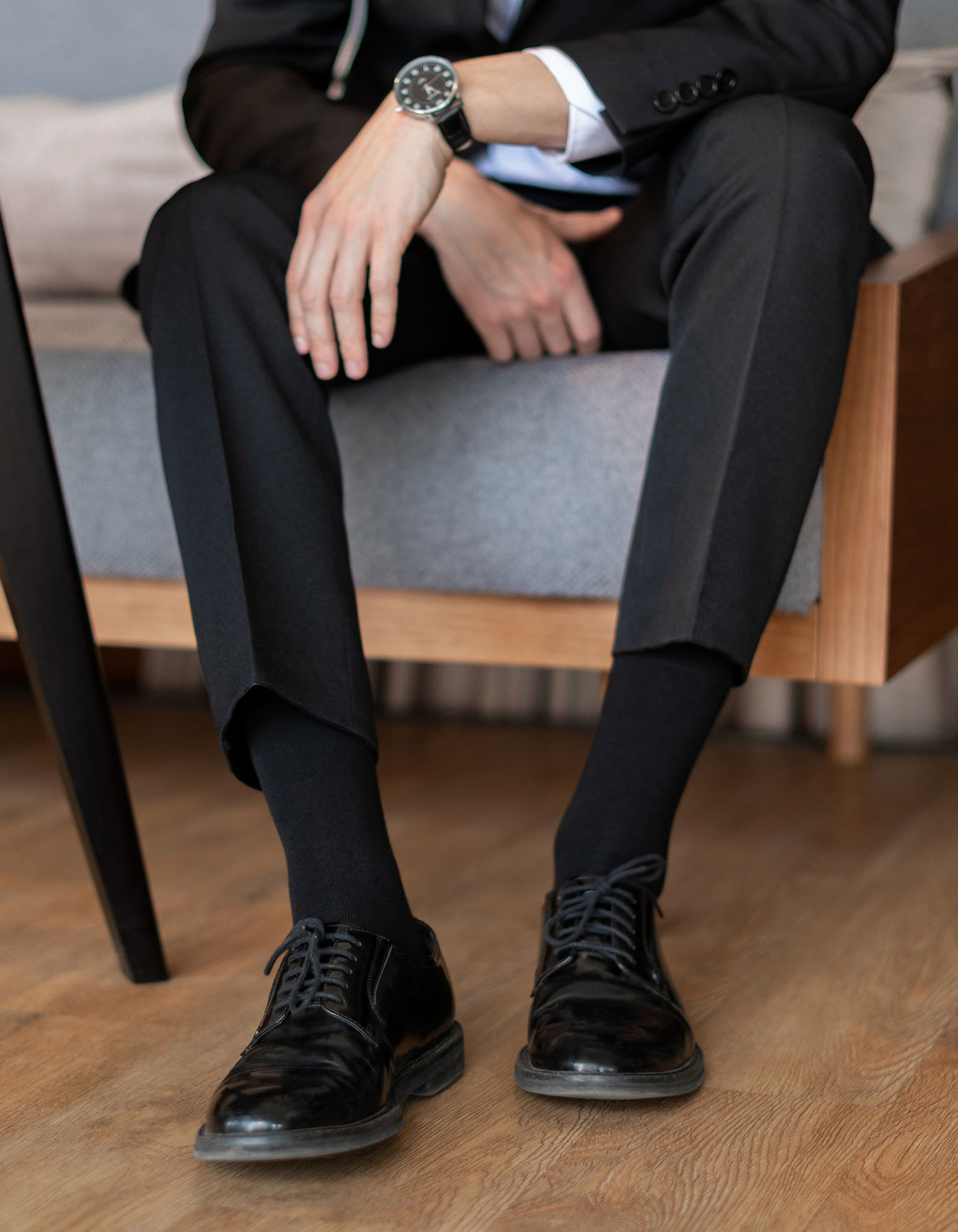 mens dress socks, business formal socks, mid calf cotton socks, suit socks for men, black office socks