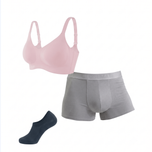 CloseMate Couples Essentials: Seamless Bra, Trunks & Socks Bundle